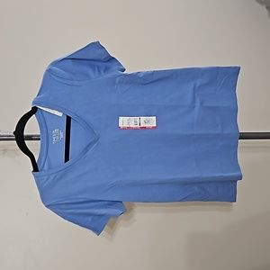 3 for $15!! NWT Women's Sz Small Time And Tru Blue Core VNeck Tee T-Shirt